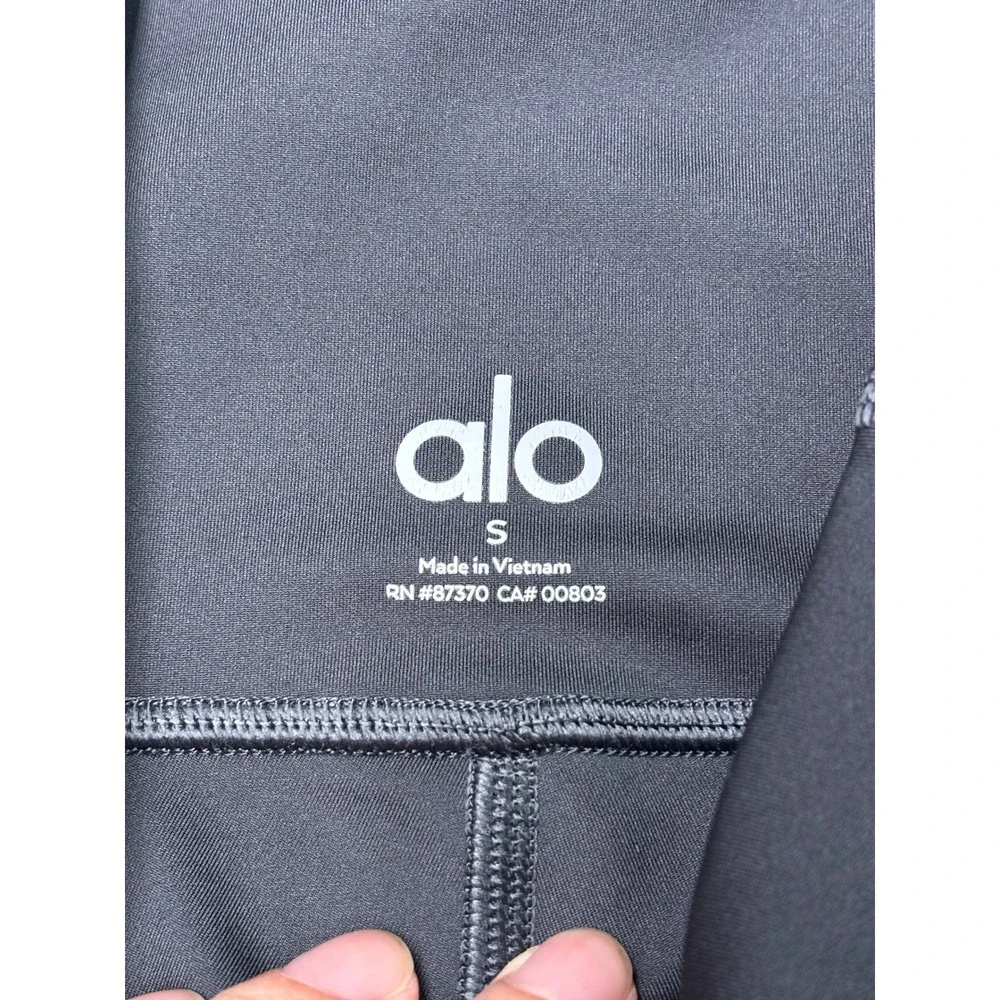 Alo Yoga High Waist Airbrush Leggings Black Womens S W21 L29 Activewear
